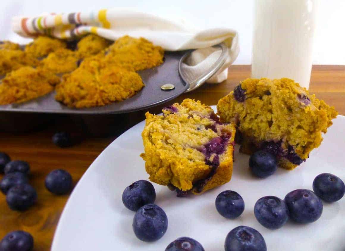 Buttermilk Blueberry Muffins with Brown Sugar Crumble