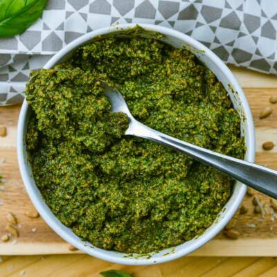 Poor Man’s Pesto Sauce (No Pine Nuts)