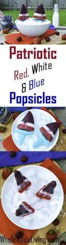 Patriotic Red White Blue Popsicles Pinterest Collage