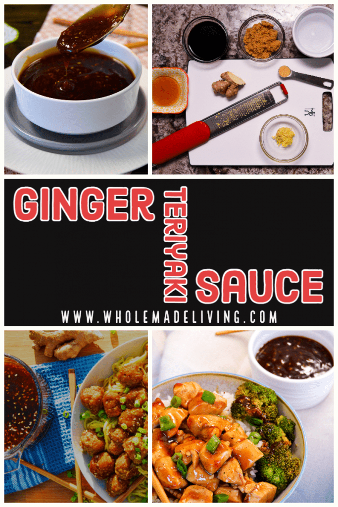 Ginger Teriyaki Sauce Pinterest Collage