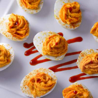 Best Easy Sriracha Deviled Eggs Recipe