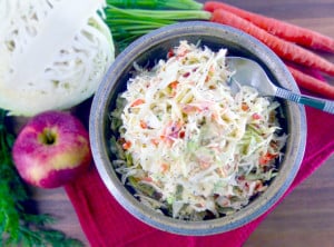 Tangy and Slightly Sweet Mustard Slaw