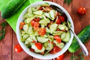 Cucumber & Tomato Summer Salad