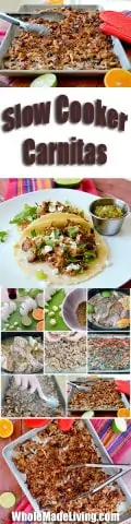 Slow Cooker Carnitas Pinterest Collage