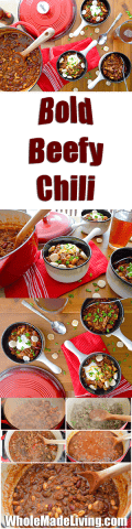 Bold Beef Chili Pinterest Collage