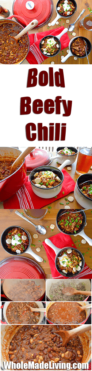 Bold Beef Chili Pinterest Collage