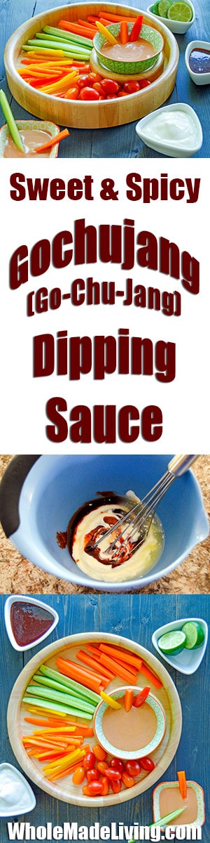 Sweet & Spicy Gochujang Dipping Sauce Pinterest Collage