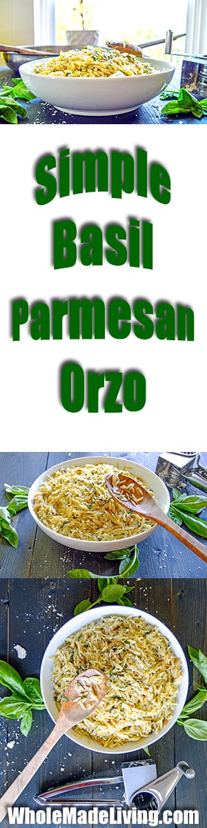 Simple Basil Parmesan Orzo Pinterest Pin
