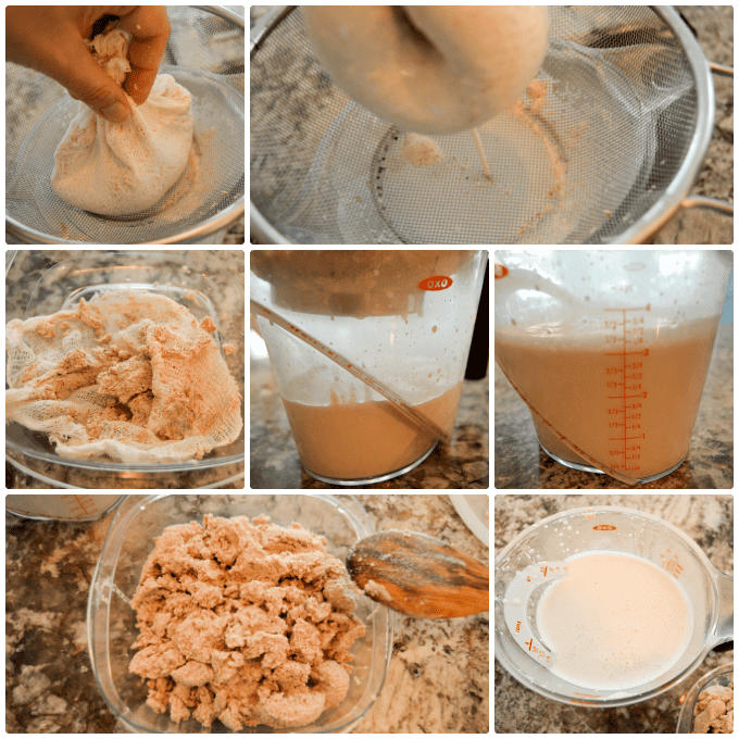 How to Make Homemade Almond Milk Step by Step straining