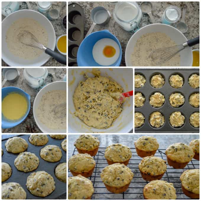 Irish Soda Bread Muffins Step by Step Collage