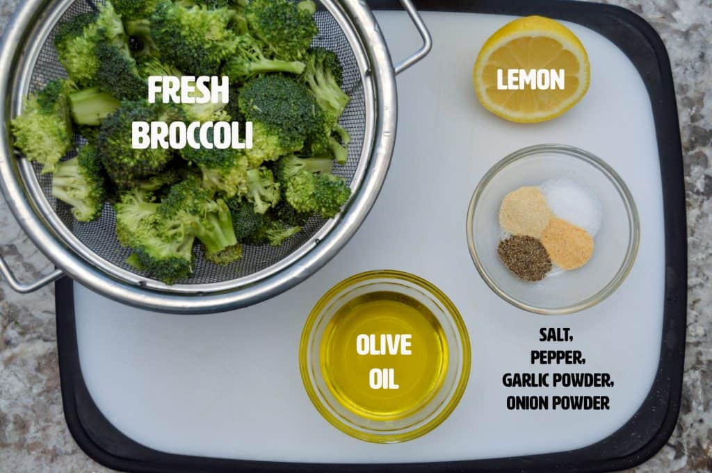 Fresh air fryer broccoli ingredients