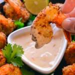 Air Fryer Coconut Shrimp with dipping sauce