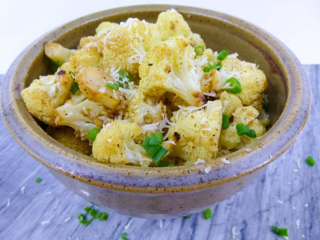 Roasted Lemon Garlic Cauliflower