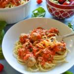 Roasted Tomato Garlic Pasta Sauce Recipe Thumbnail