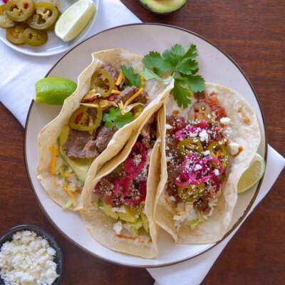 Instant Pot Flank Steak Tacos