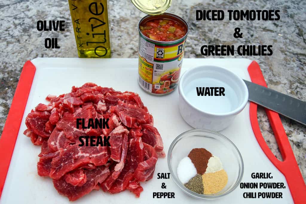 Flank Steak Tacos Ingredients