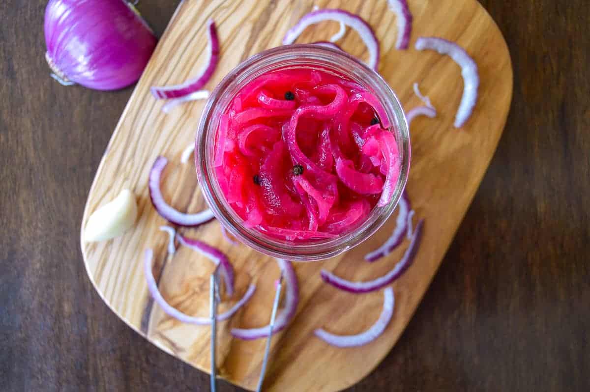 Easy Quick Pickled Red Onions (Made in 10 Mins.) - Whole Made Living