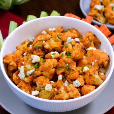 The Best Air Fryer Buffalo Cauliflower