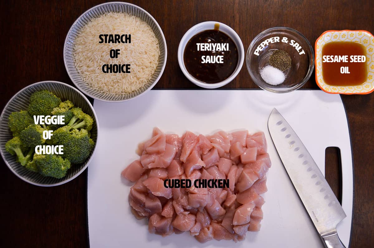 Teriyaki Chicken Bowl Ingredients