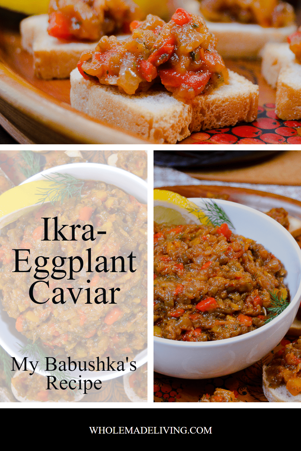 Ikra-Eggplant Caviar Pinterest Pin
