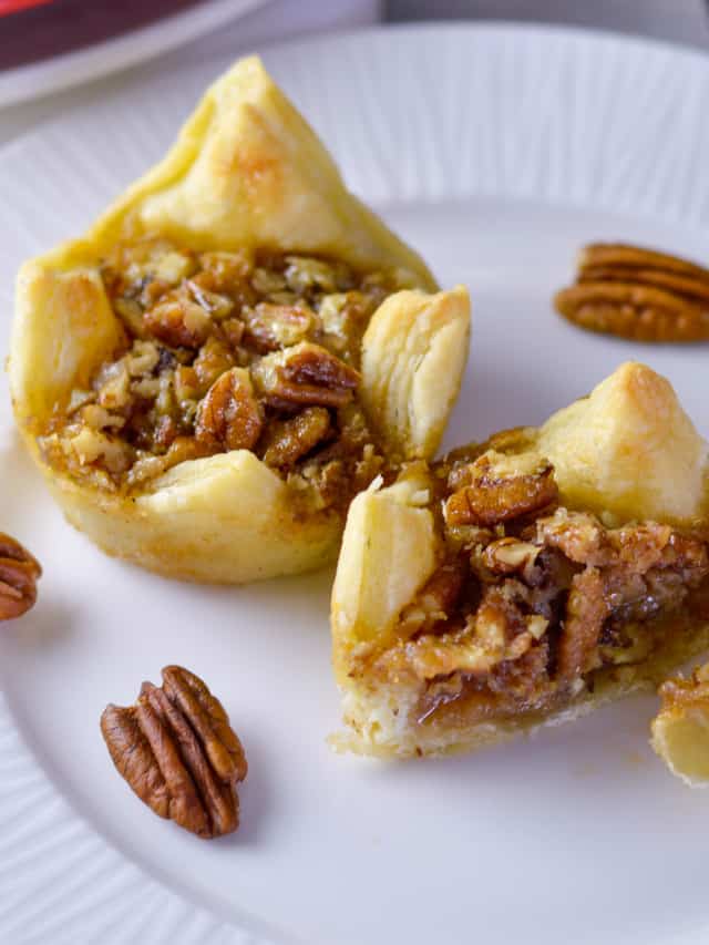 Mini Sticky & Sweet Pecan Pies (For Your Holiday Party!)