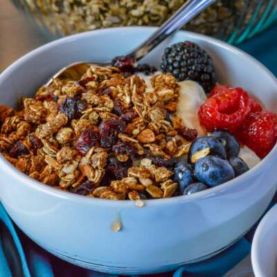 Homemade High Protein Granola (Cereal with Nuts)