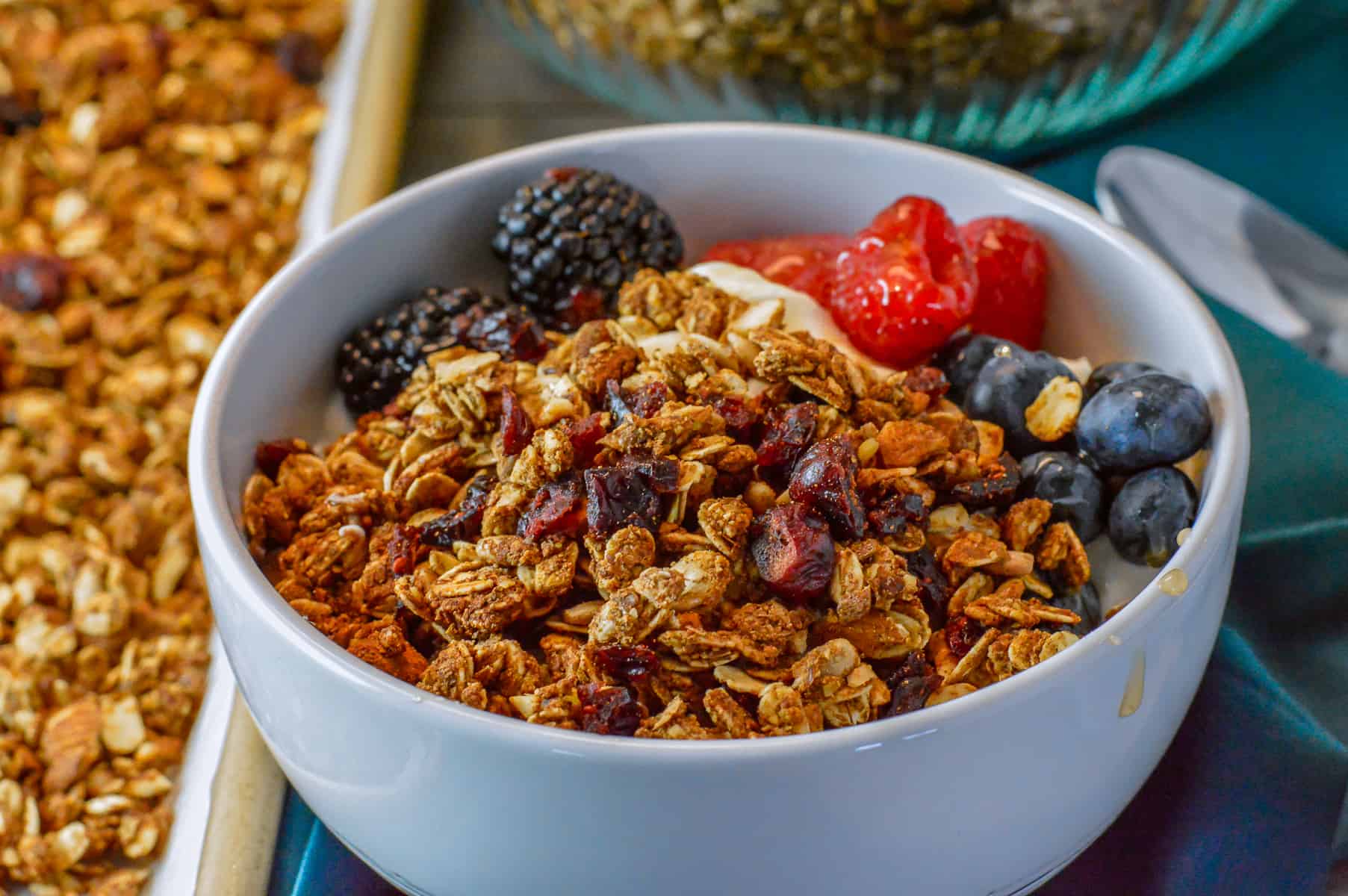 Homemade High Protein Granola (Cereal with Nuts) - Whole Made Living