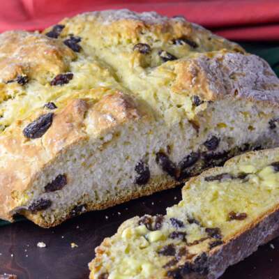 Irish Soda Bread Recipe (Quick Bread with Raisins)